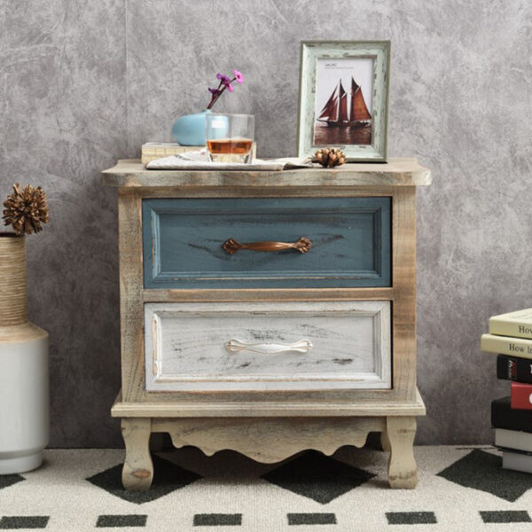 Mediterranean Two Drawer Nightstands - Image 2