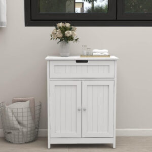 Simple Two Door Bathroom Storage Cabinet
