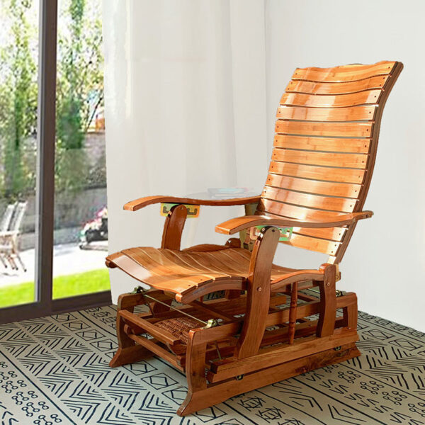 Folding Solid Wood Rocking Chair - Image 7