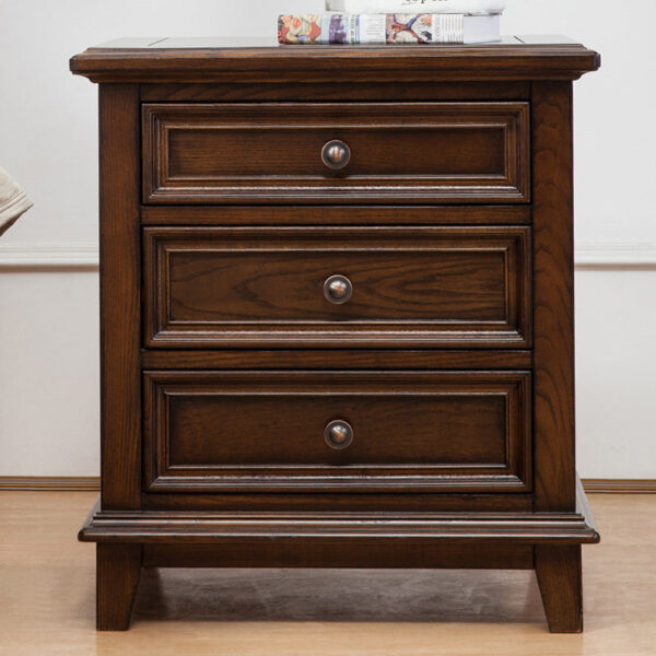 Solid Wood Three-Layer Nightstands - Image 3