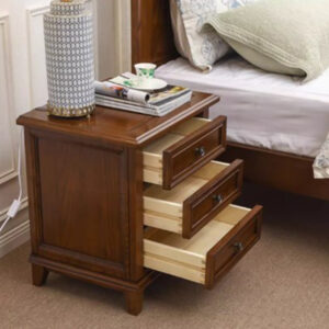 Solid Wood Three-Layer Nightstands