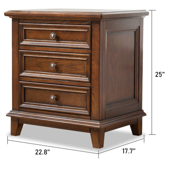Solid Wood Three-Layer Nightstands - Image 7
