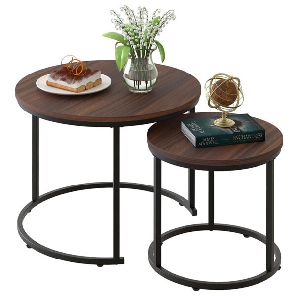 Industrial style iron round table - Image 4