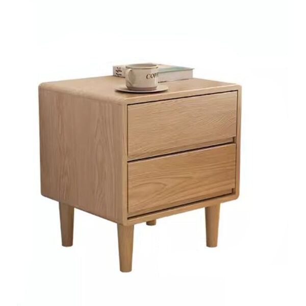 Simple Double Drawer Nightstands - Image 3