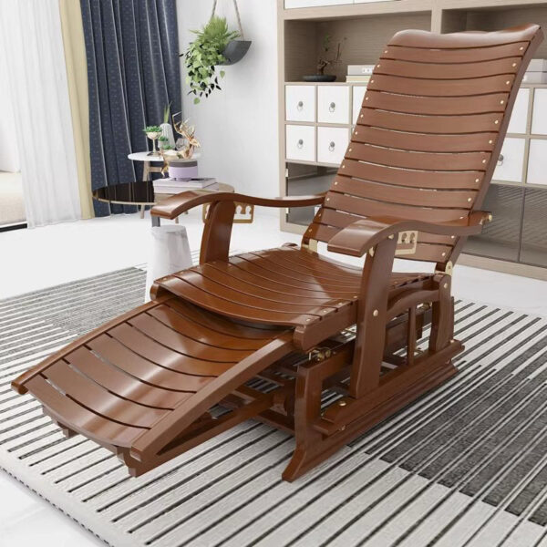 Folding Solid Wood Rocking Chair - Image 5