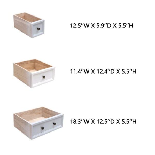 Retro Four Drawer Storage Cabinet - Image 4
