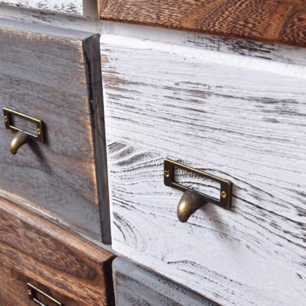 Simple Retro Nine Drawers Storage Cabinet - Image 5