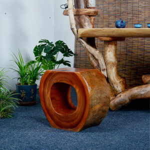 Round Wooden Pier Stool