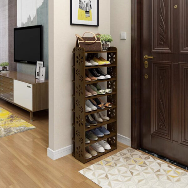 Carved Multi-layer Shoe Cabinet - Image 9