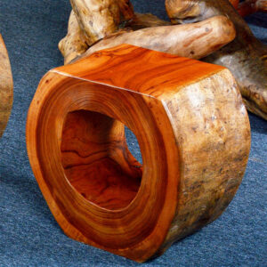 Round Wooden Seat