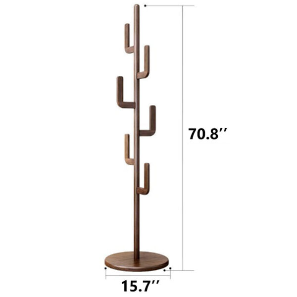 Vertical Cactus Coat Rack - Image 2
