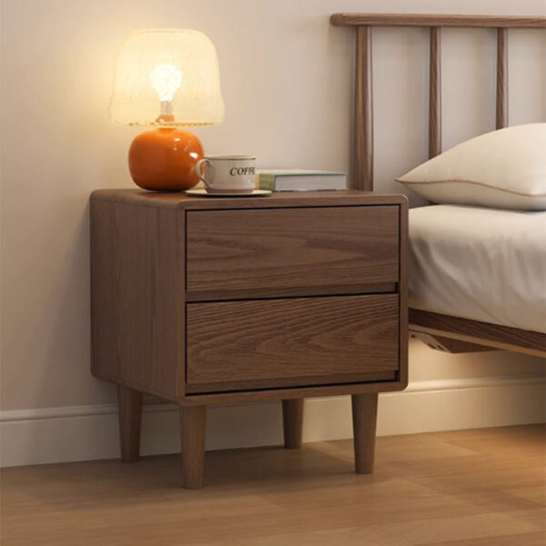 Simple Double Drawer Nightstands - Image 5