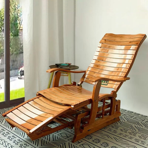 Folding Solid Wood Rocking Chair - Image 13