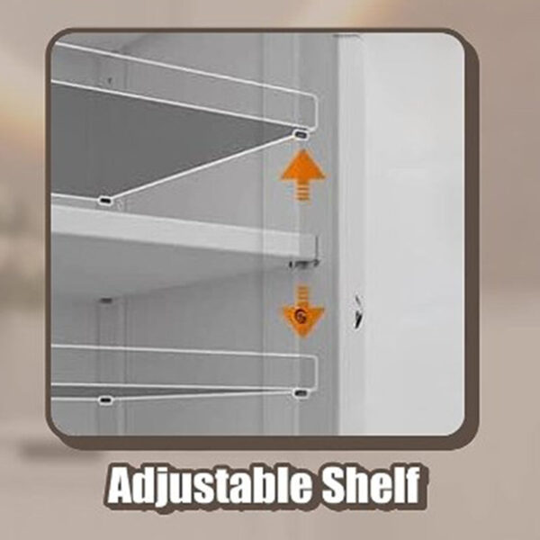 Simple Two Door Bathroom Storage Cabinet - Image 4