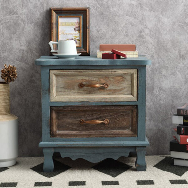 Mediterranean Two Drawer Nightstands - Image 9