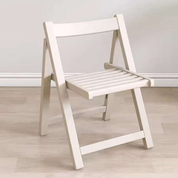 Solid Wood Foldable Backrest Dining Chair - Image 21