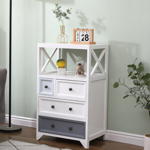 Retro Four Drawer Storage Cabinet - Image 13