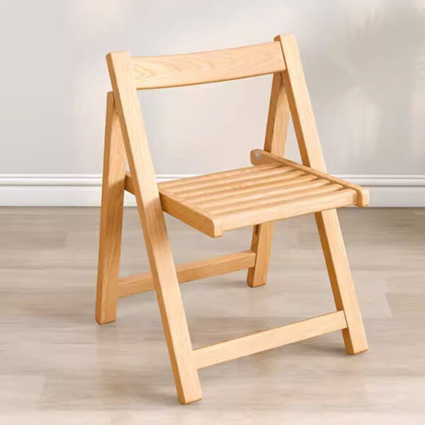 Solid Wood Foldable Backrest Dining Chair - Image 17