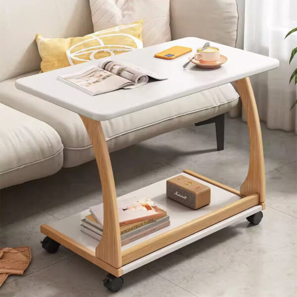 U-Shaped Wheel Sofa Side Table - Image 9