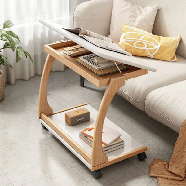 U-Shaped Wheel Sofa Side Table - Image 11