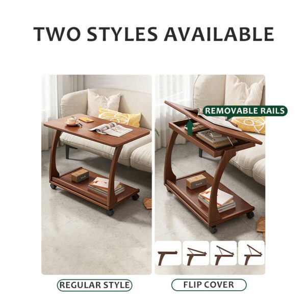 U-Shaped Wheel Sofa Side Table - Image 2