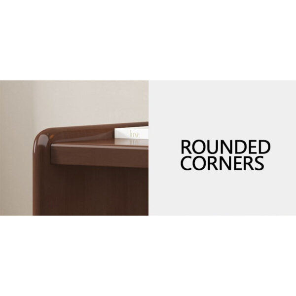 Solid Wood Rattan Nightstands - Image 5