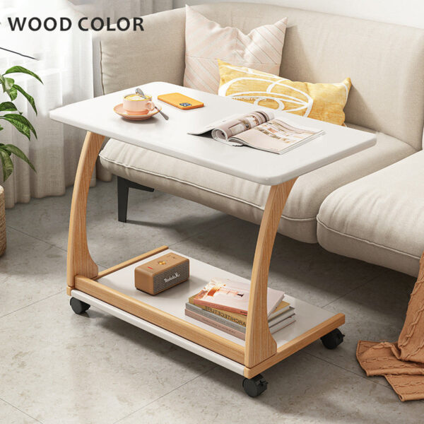 U-Shaped Wheel Sofa Side Table - Image 8