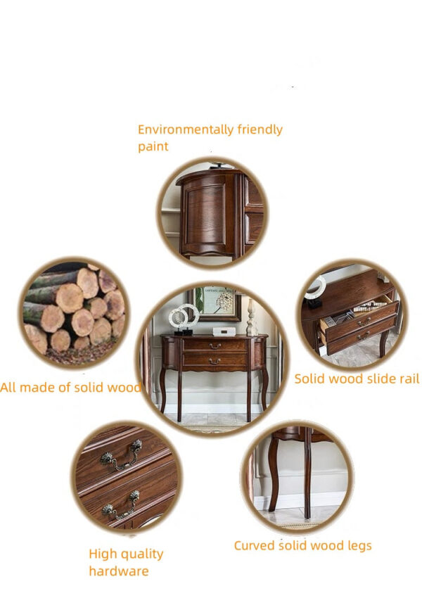 Solid wood porch table - Image 5
