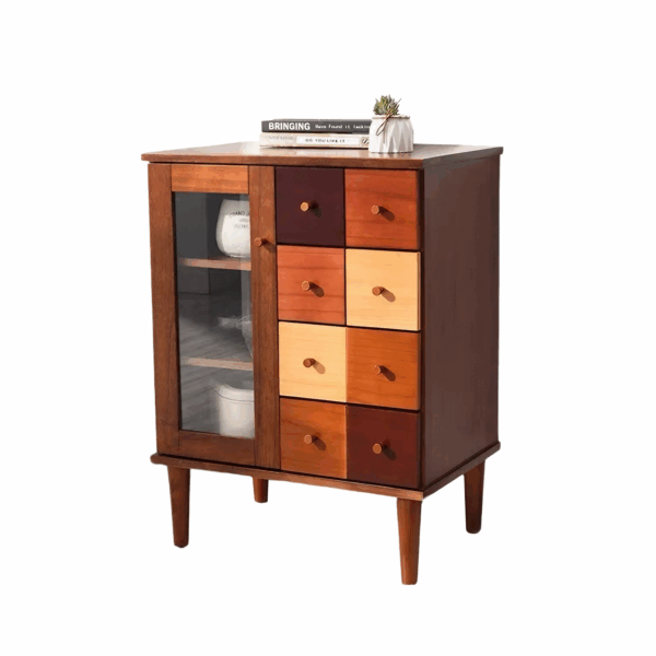 Colorful Solid Wood Storage Cabinet - Image 11