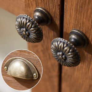 Mediterranean Double Drawer Storage Cabinet