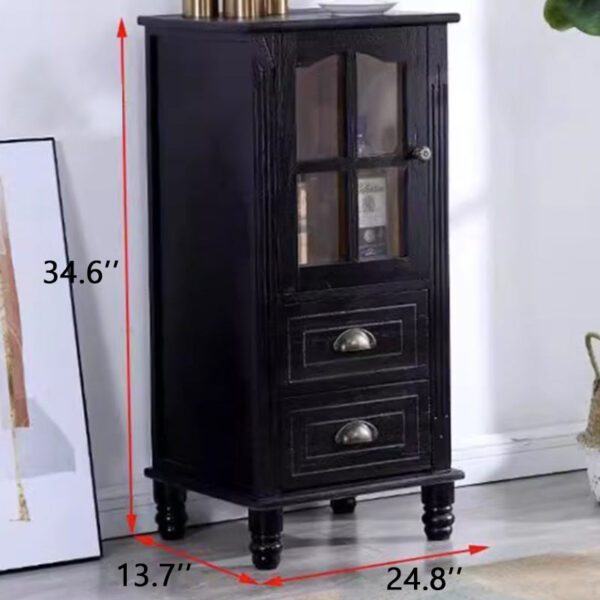 Mediterranean Double Drawer Storage Cabinet - Image 3