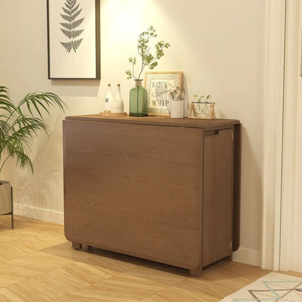 Folding Solid Wood Movable Table - Image 6