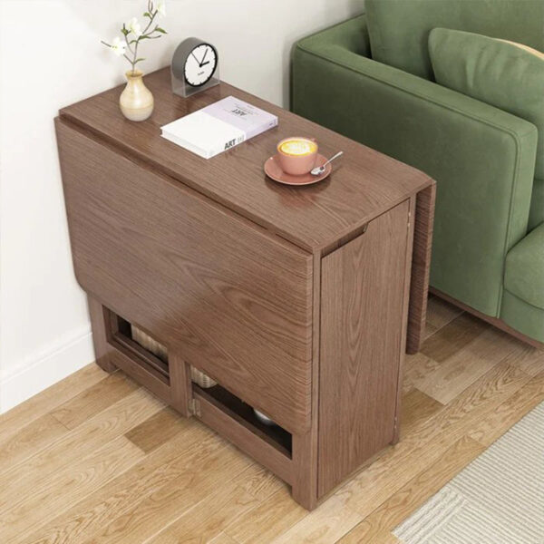 Folding Solid Wood Movable Table - Image 2