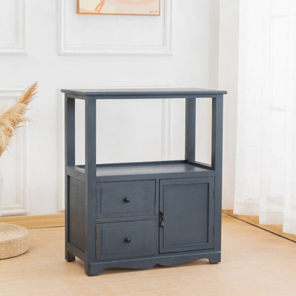 Solid Wood Hollow Two Drawer Nightstands - Image 11