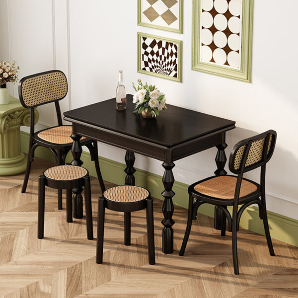 Retro Foldable Square Table - Image 5