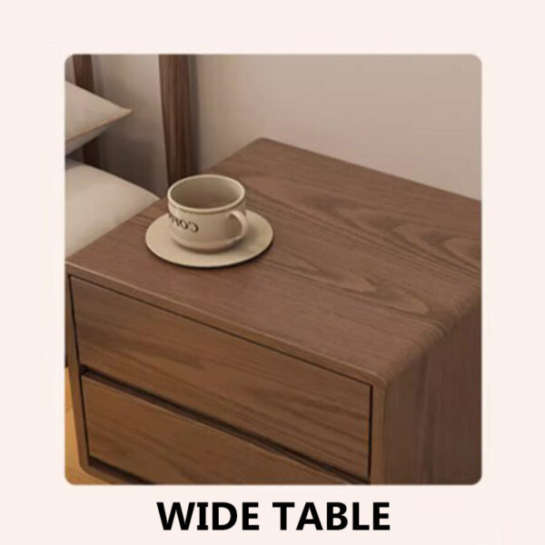 Simple Double Drawer Nightstands - Image 9