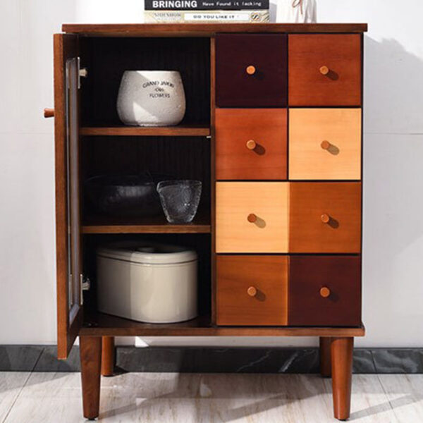 Colorful Solid Wood Storage Cabinet - Image 5