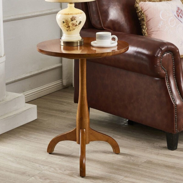 Romantic solid wood small round table - Image 2
