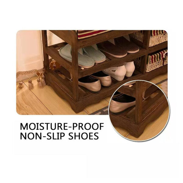 Pastoral Wooden Shoe Changing Stool - Image 9