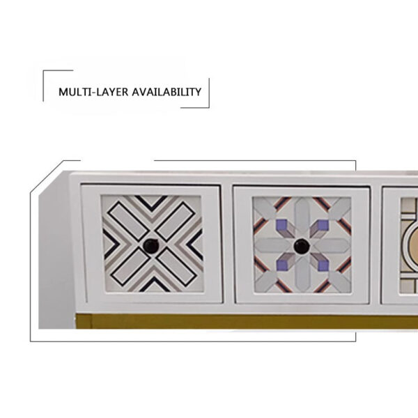 Painted Wrought Iron Nightstands - Image 4