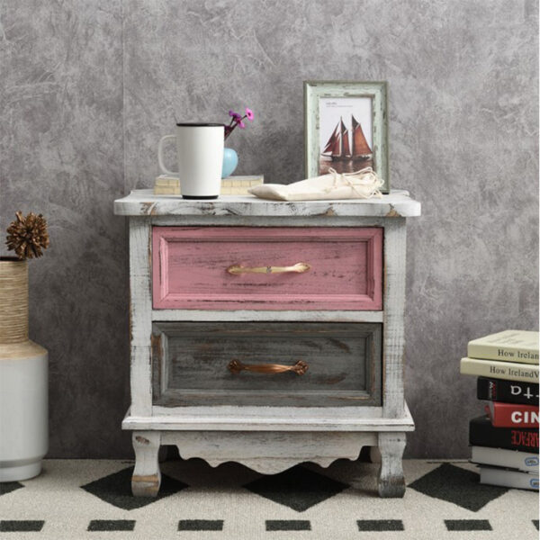 Mediterranean Two Drawer Nightstands - Image 8