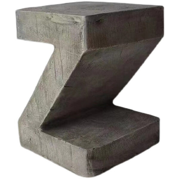 Z-Shaped Lightweight Concrete End Table - Image 10