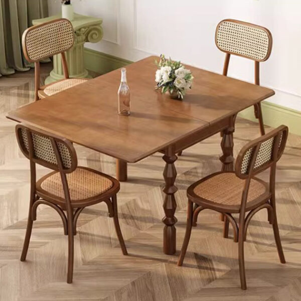 Retro Foldable Square Table - Image 10