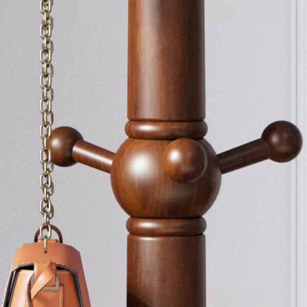 Rubber Wood Triangle Coat Rack - Image 2