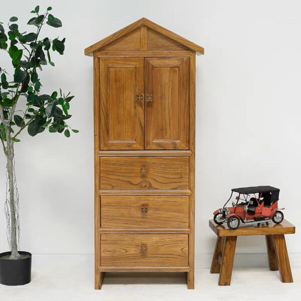 Elm Wood Storage Side Cabinet - Image 2