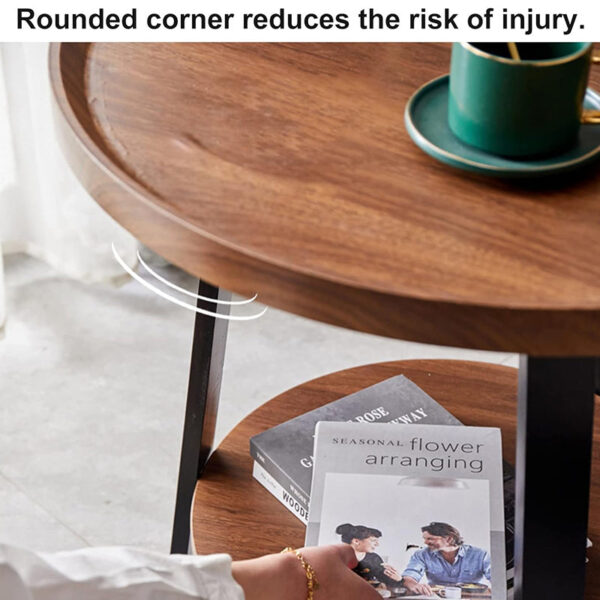 Round Double Layer Side Table - Image 5