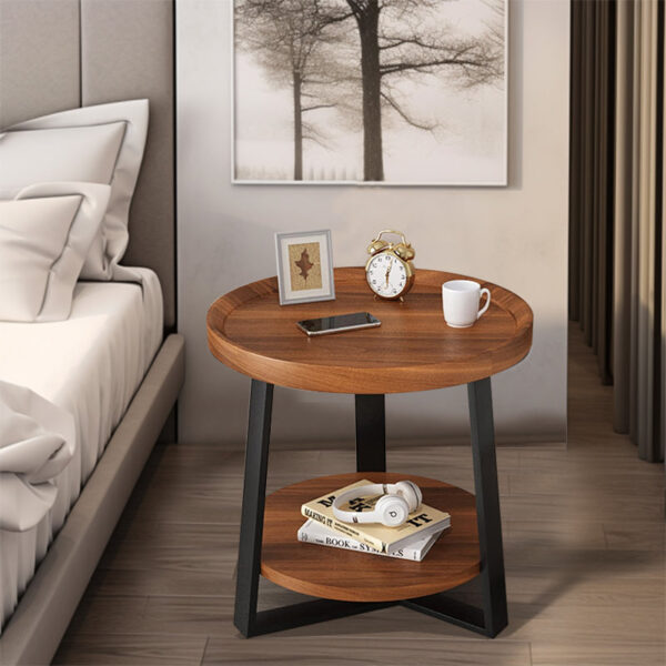 Round Double Layer Side Table - Image 14