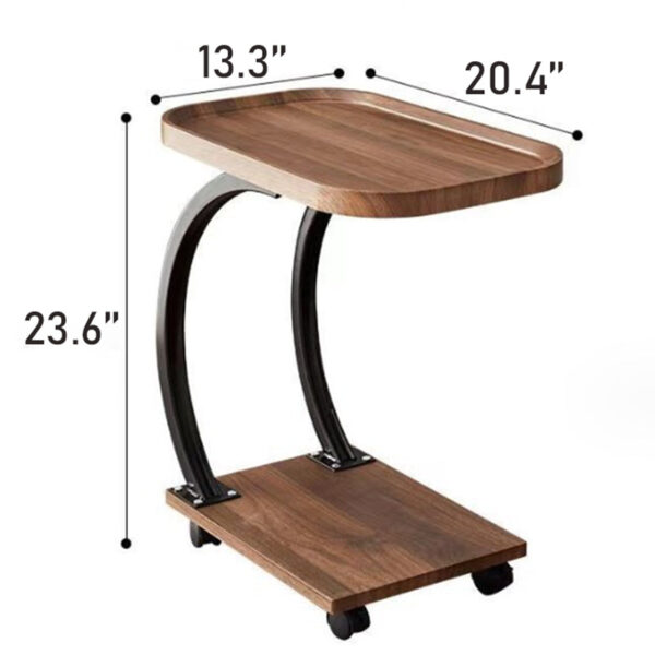 Movable Solid Wood End Table - Image 11