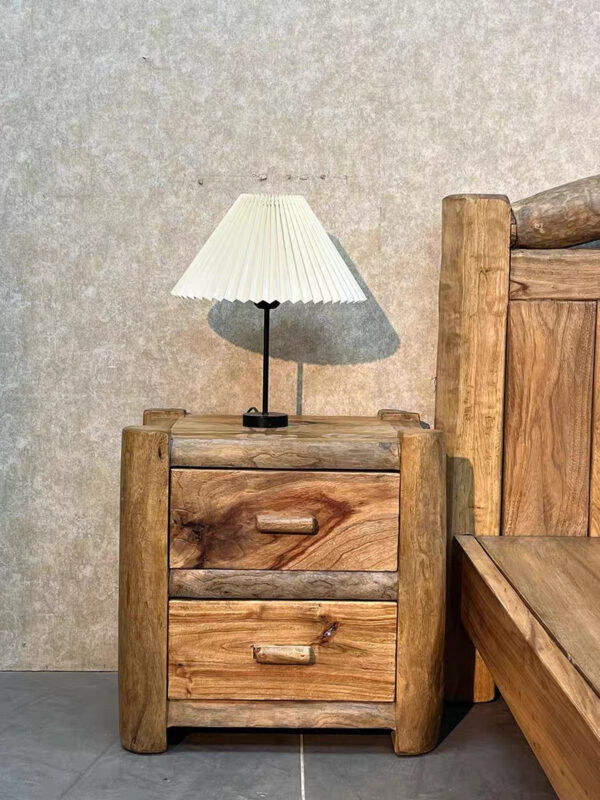 Solid Camphor Wood Nightstand - Image 4