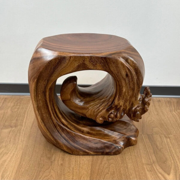 Original solid wood stool base creative coffee table - Image 4